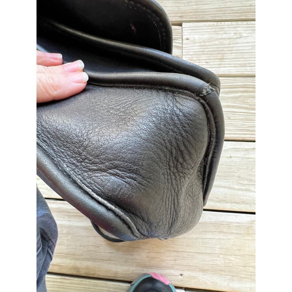 Vintage Coach Metropolitan bag messenger black leather 5180 briefcase 90s - Picture 9 of 11